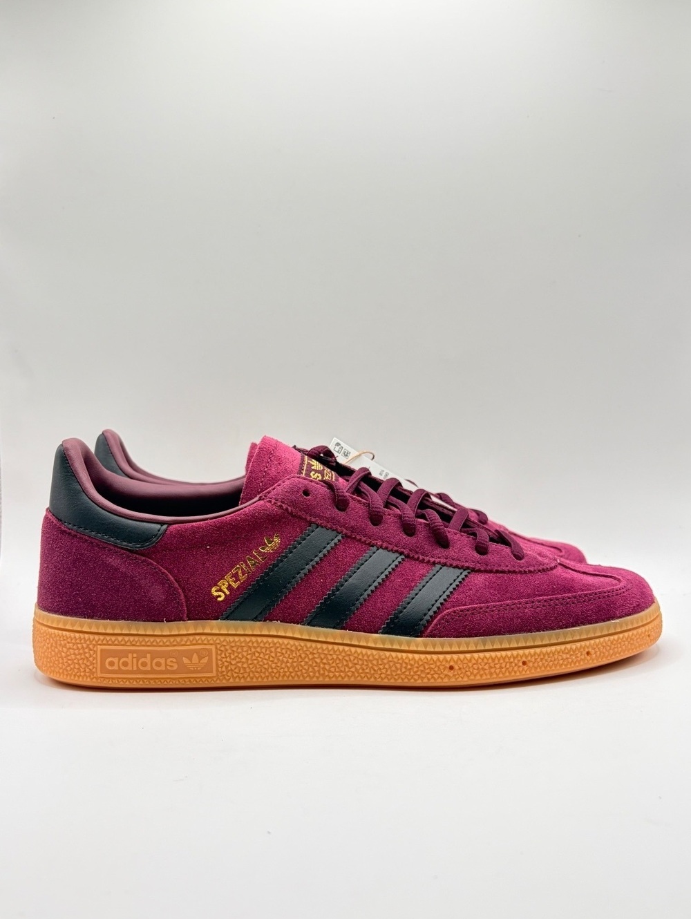 Adidas Handball Spezial Maroon Black Gold Sneakers Size 9 US